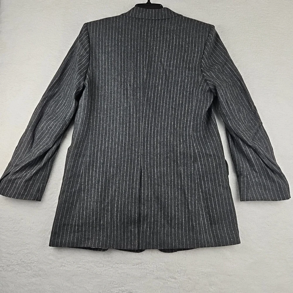 NWT Rag & Bone Charles Italian Virgin Wool Blend Blazer Gray Womens Sz 10 ($595)